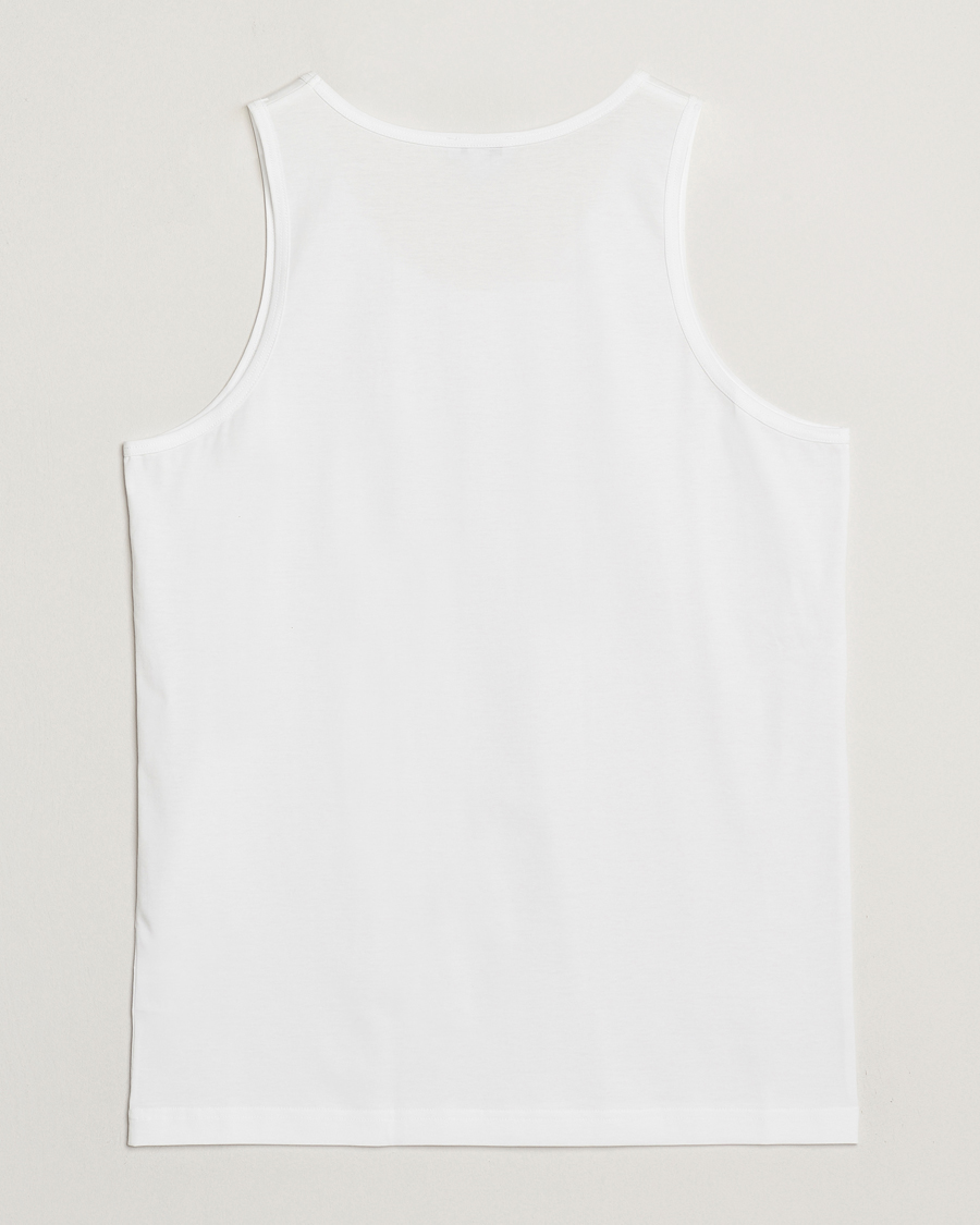 Heren | T-shirts | Sunspel | Superfine Cotton Underwear Vest White