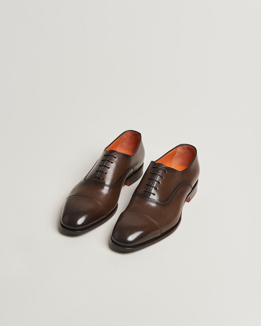 Heren | Oxfords | Santoni | Adrian Oxford Dark Brown Calf
