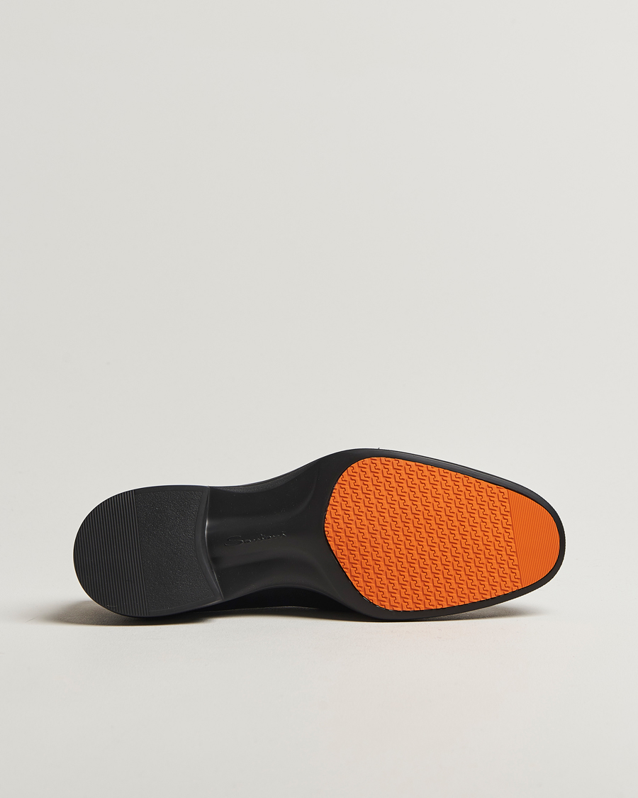 Heren | Instappers | Santoni | Easy Penny Loafer Black Calf
