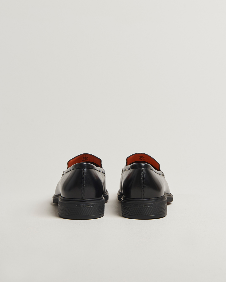Heren | Instappers | Santoni | Easy Penny Loafer Black Calf
