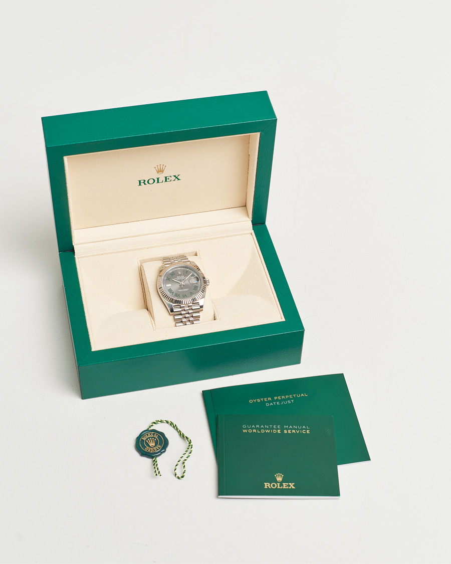 Heren | Rolex Pre-Owned Datejust 41mm Wimbledon | Rolex Pre-Owned | Datejust 41mm Wimbledon