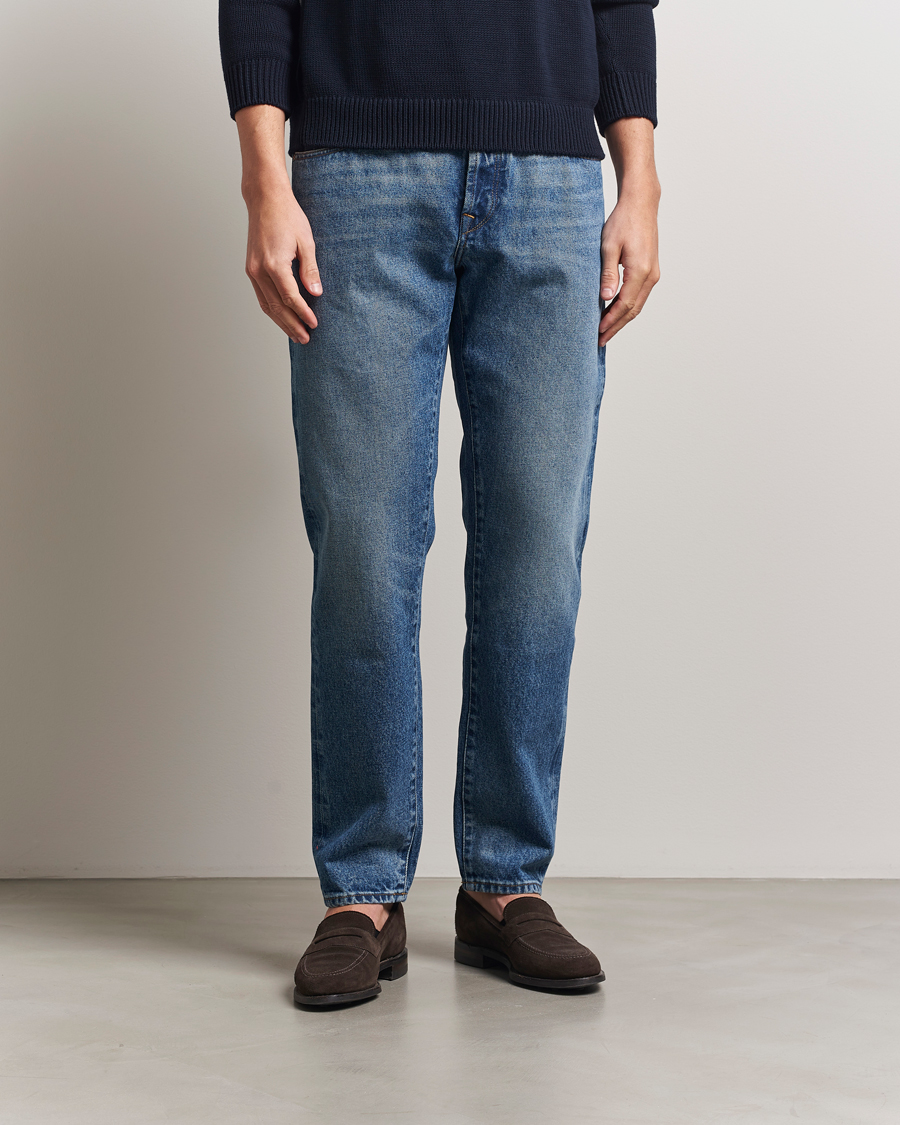 Heren | Jeans | Incotex | 5-Pocket Stretch Denim Light Wash
