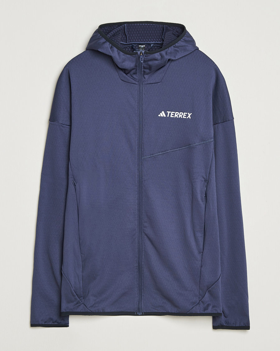Heren | Truien | adidas Performance | XPR Lightweight Fleece Hooded Full Zip Navy
