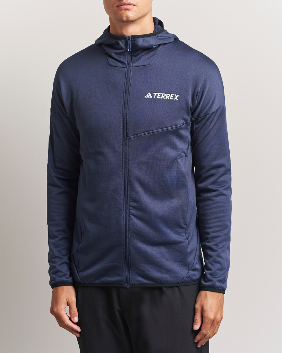 Heren | Truien | adidas Performance | XPR Lightweight Fleece Hooded Full Zip Navy