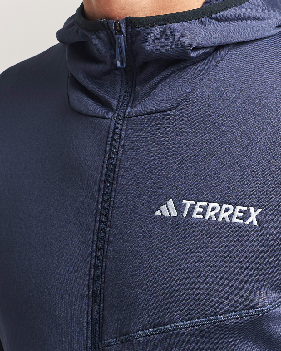 Heren | Truien | adidas Performance | XPR Lightweight Fleece Hooded Full Zip Navy