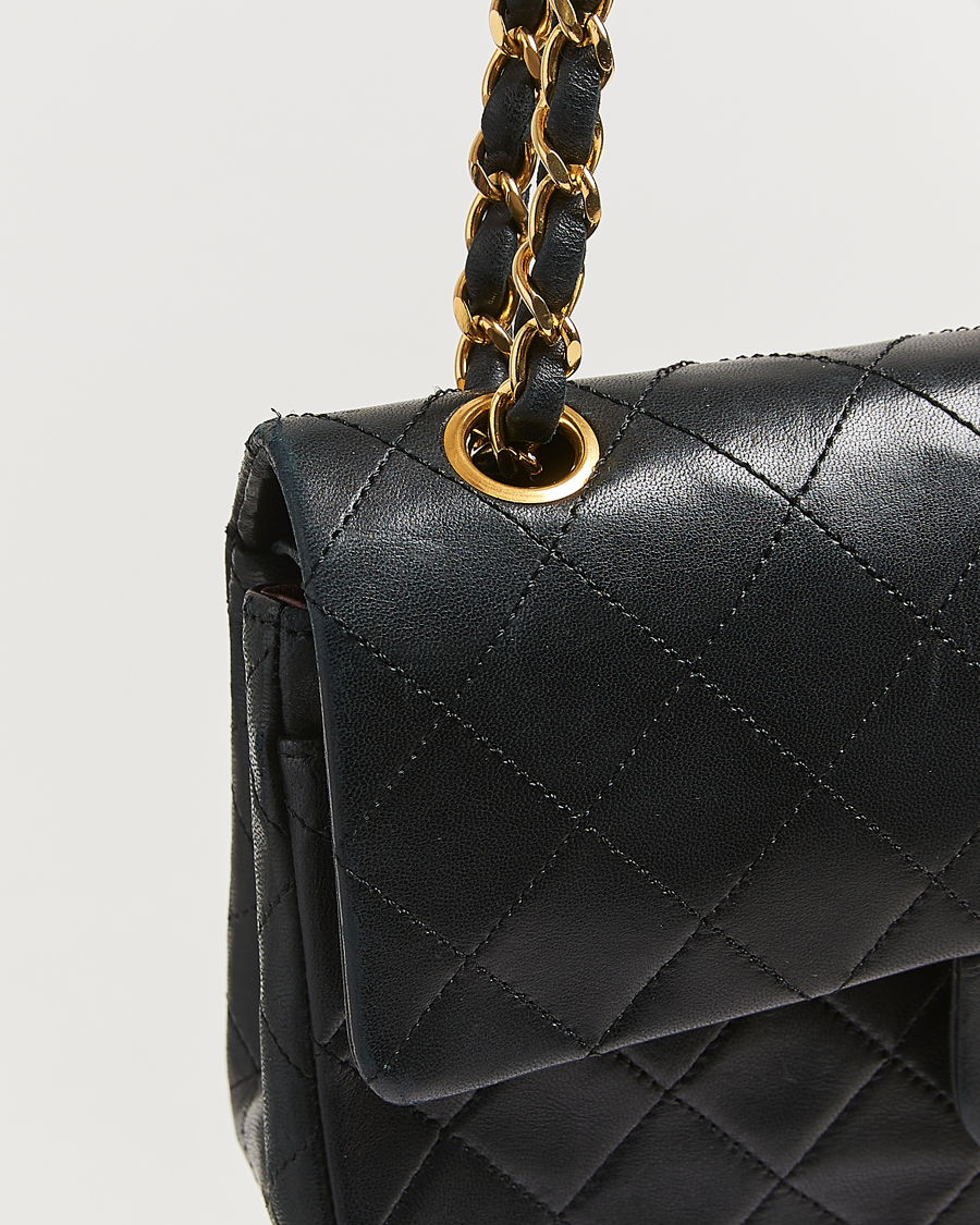 Heren | Gifts for Her | Chanel Pre-Owned | Classic Double Flap Small Lambskin Black