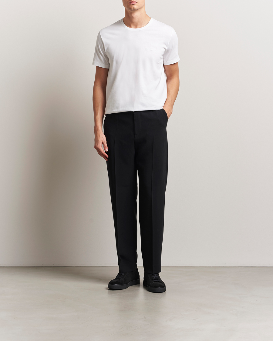 Heren | T-shirts | BOSS BLACK | 2-Pack Relaxed Fit Crew Neck T-Shirt White