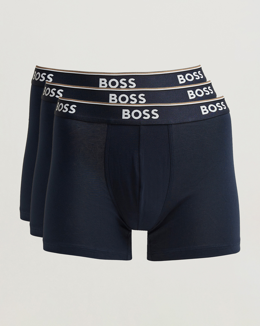 Heren | Ondergoed | BOSS BLACK | 3-Pack Boxer Brief Open Blue