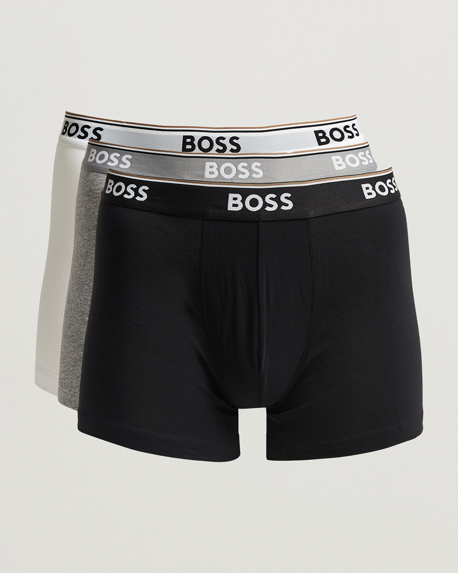 Heren | Ondergoed | BOSS BLACK | 3-Pack Boxer Brief White/Grey/Black