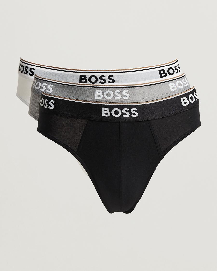 Heren | Ondergoed | BOSS BLACK | 3-Pack Brief White/Grey/Black