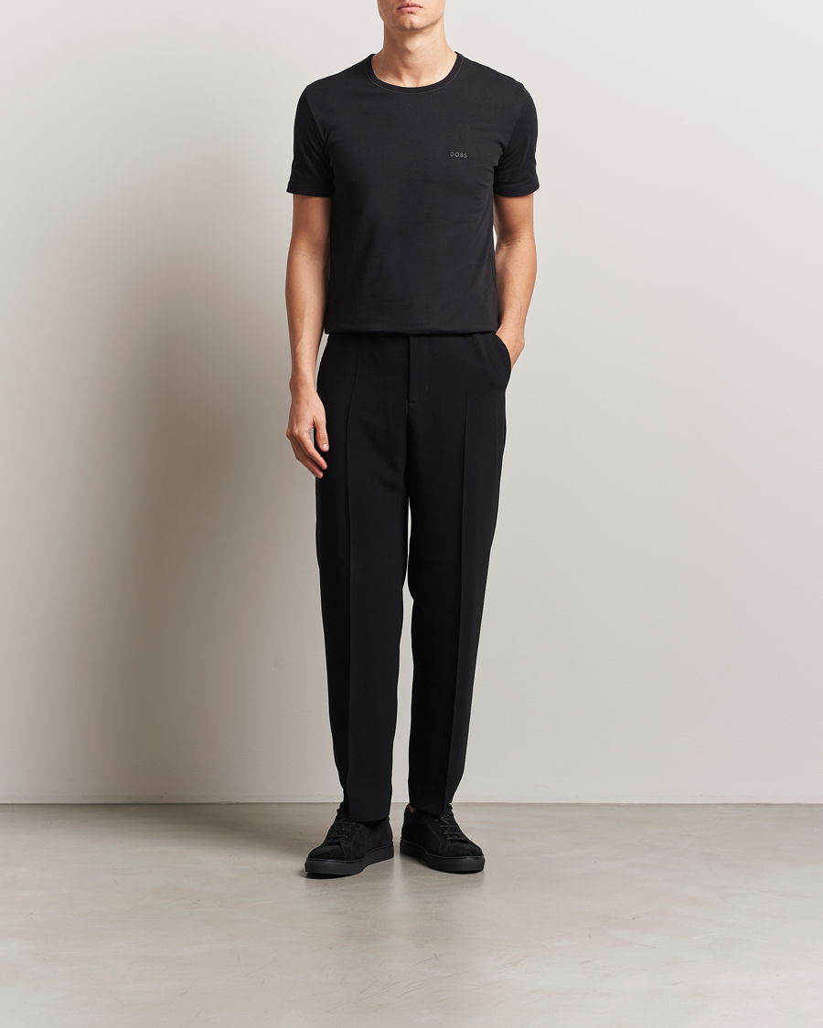 Heren | T-shirts | BOSS BLACK | 3-Pack Crew Neck T-Shirt Black/Blue/Grey