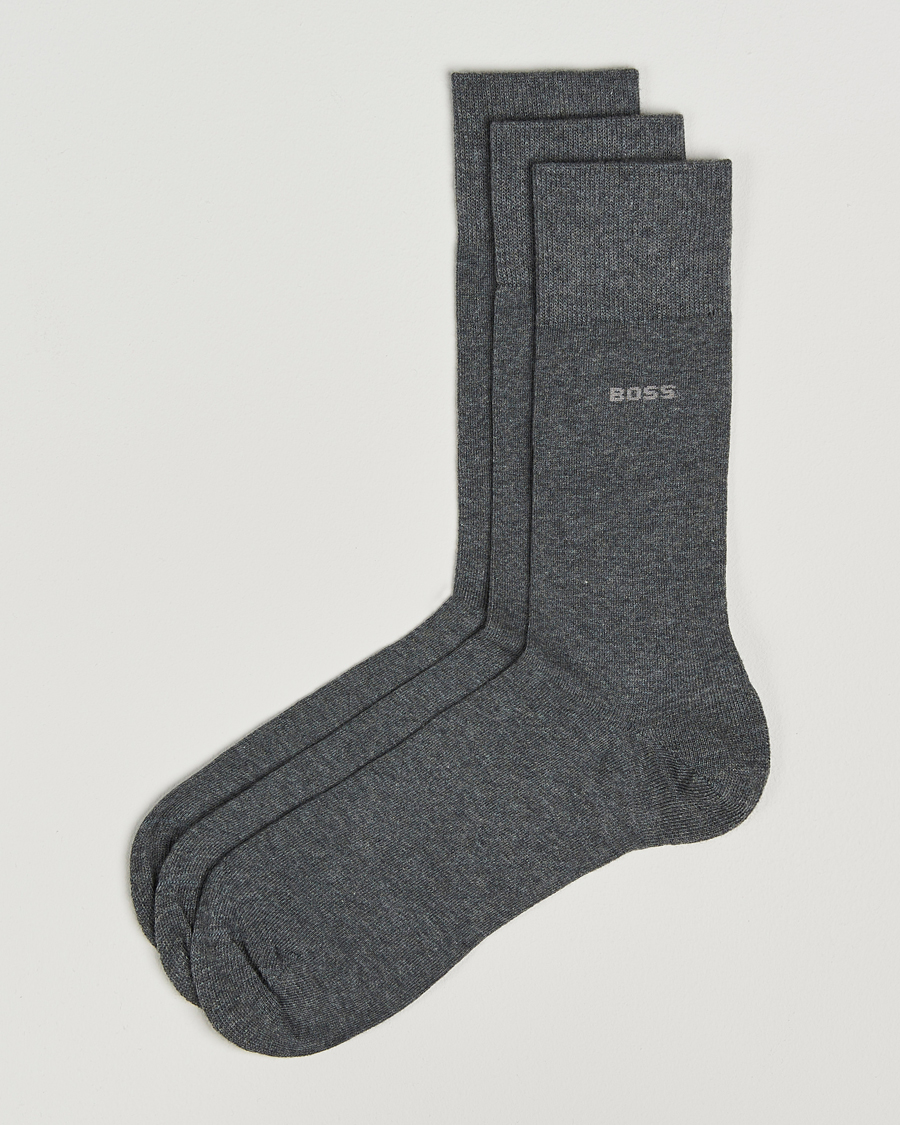 Heren | Ondergoed | BOSS BLACK | 3-Pack RS Uni Socks Medium Grey