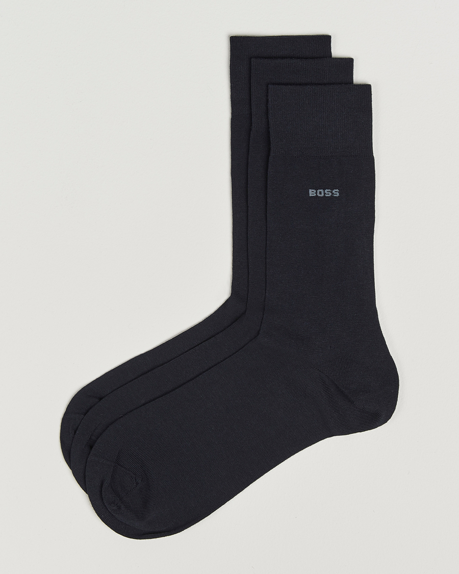 Heren | Ondergoed | BOSS BLACK | 3-Pack RS Uni Socks Dark Blue