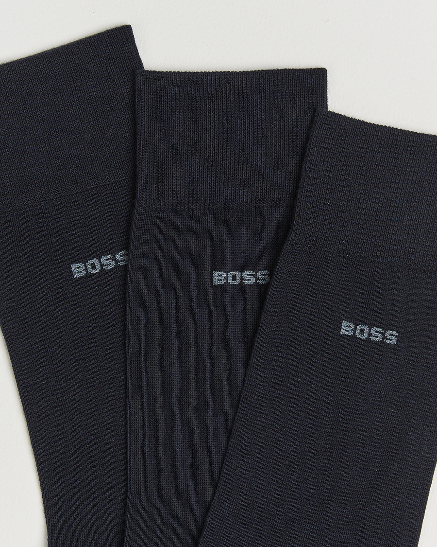 Heren | Ondergoed | BOSS BLACK | 3-Pack RS Uni Socks Dark Blue