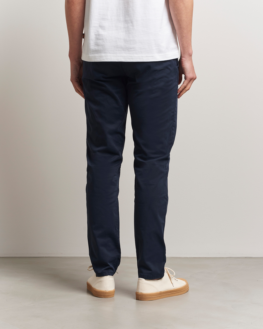 Heren | Broeken | BOSS ORANGE | Tapered Fit Cotton Chinos Dark Blue
