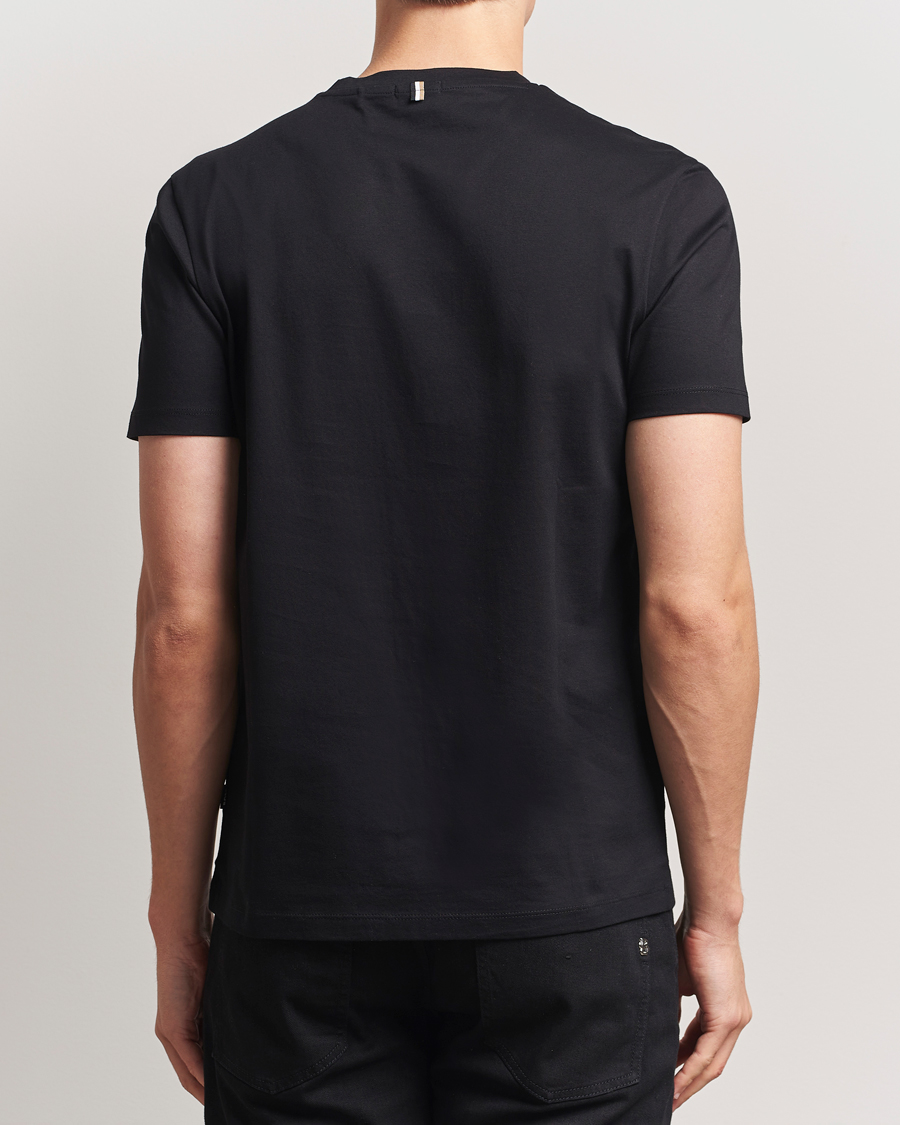 Heren | T-shirts | BOSS BLACK | Tessler Mercerized Crew Neck T-Shirt Black