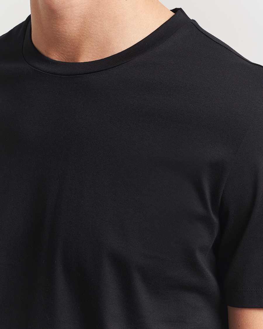 Heren | T-shirts | BOSS BLACK | Tessler Mercerized Crew Neck T-Shirt Black