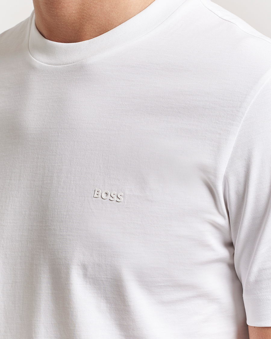 Heren | T-shirts | BOSS BLACK | Thompson Crew Neck T-Shirt White