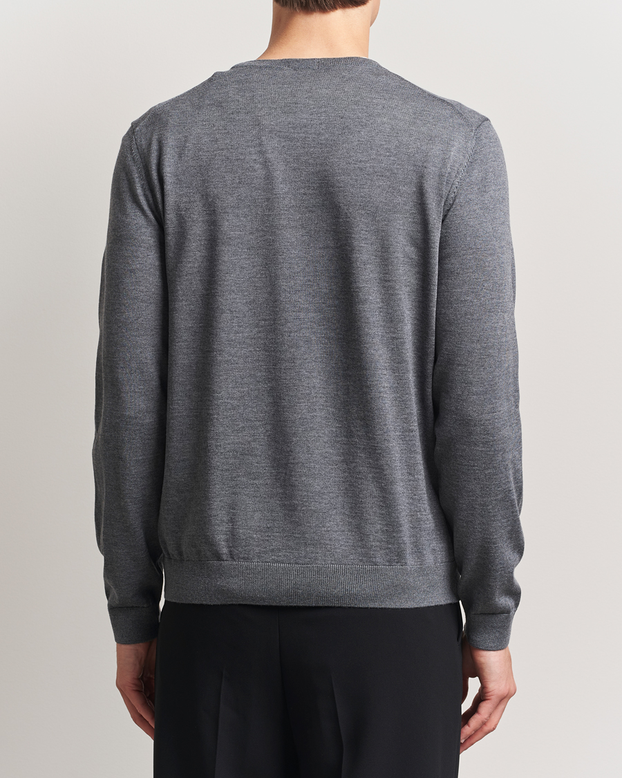 Heren | Truien | BOSS BLACK | Melba Wool V-Neck Pullover Medium Grey