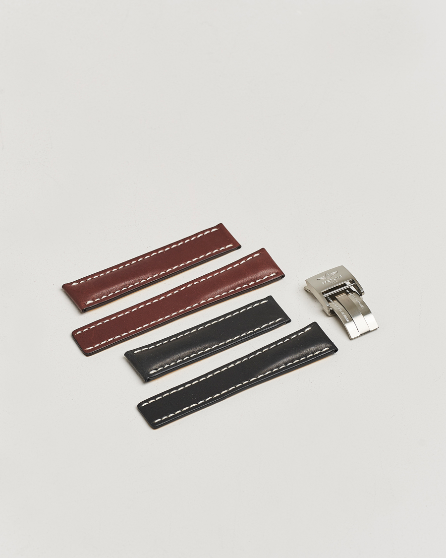 Heren | Pre-owned Benodigdheden | Breitling Pre-Owned | Breitling Deployment Clasp - 2 Leather 22mm
