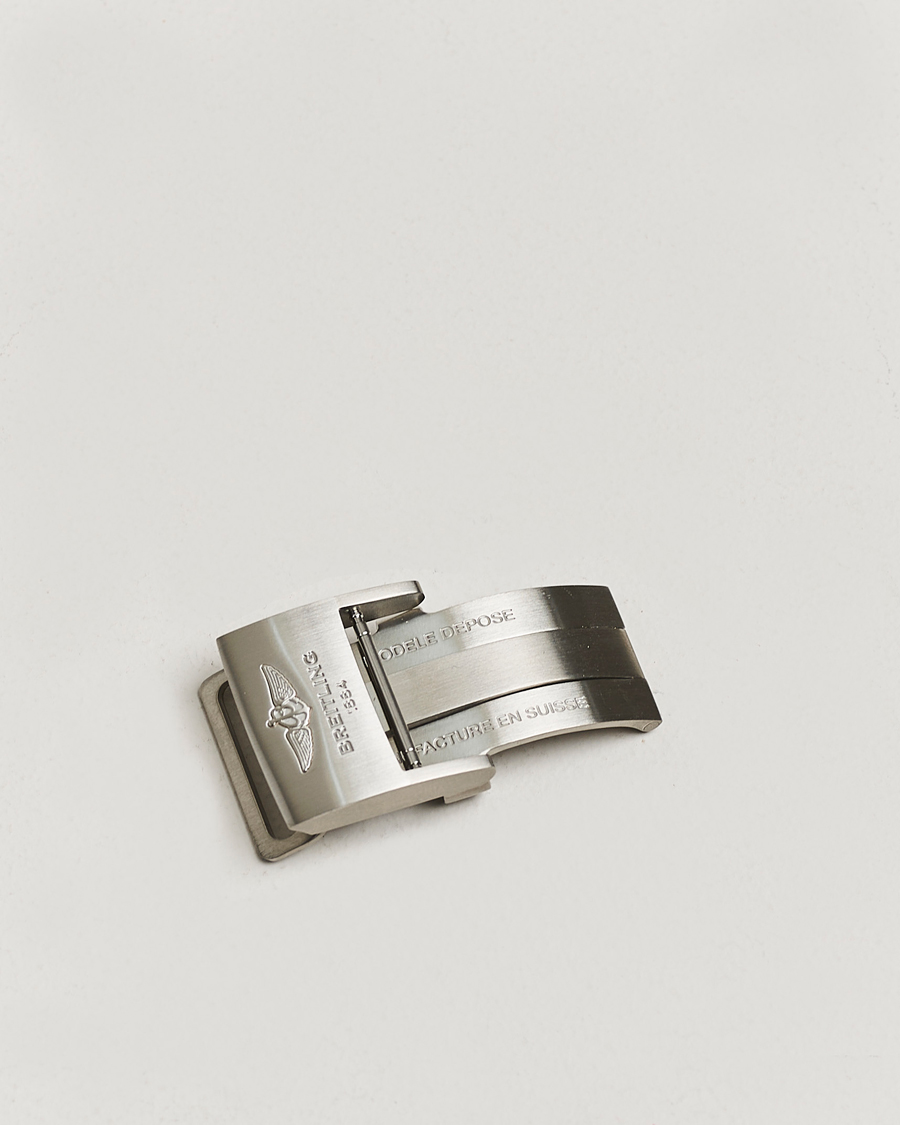 Heren | Pre-owned Benodigdheden | Breitling Pre-Owned | Breitling Deployment Clasp - 2 Leather 22mm