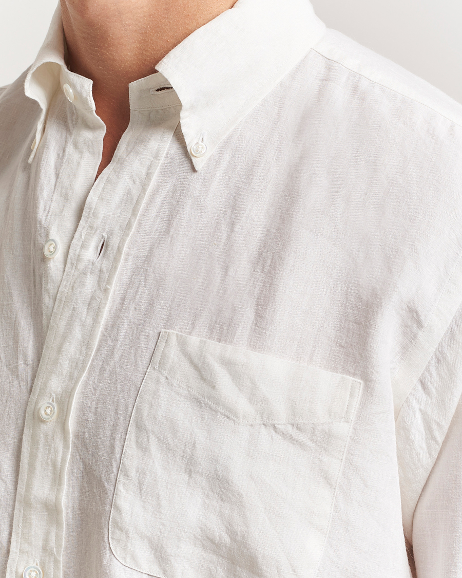 Heren | Overhemden | Kamakura Shirts | Linen Ametora Shirt White