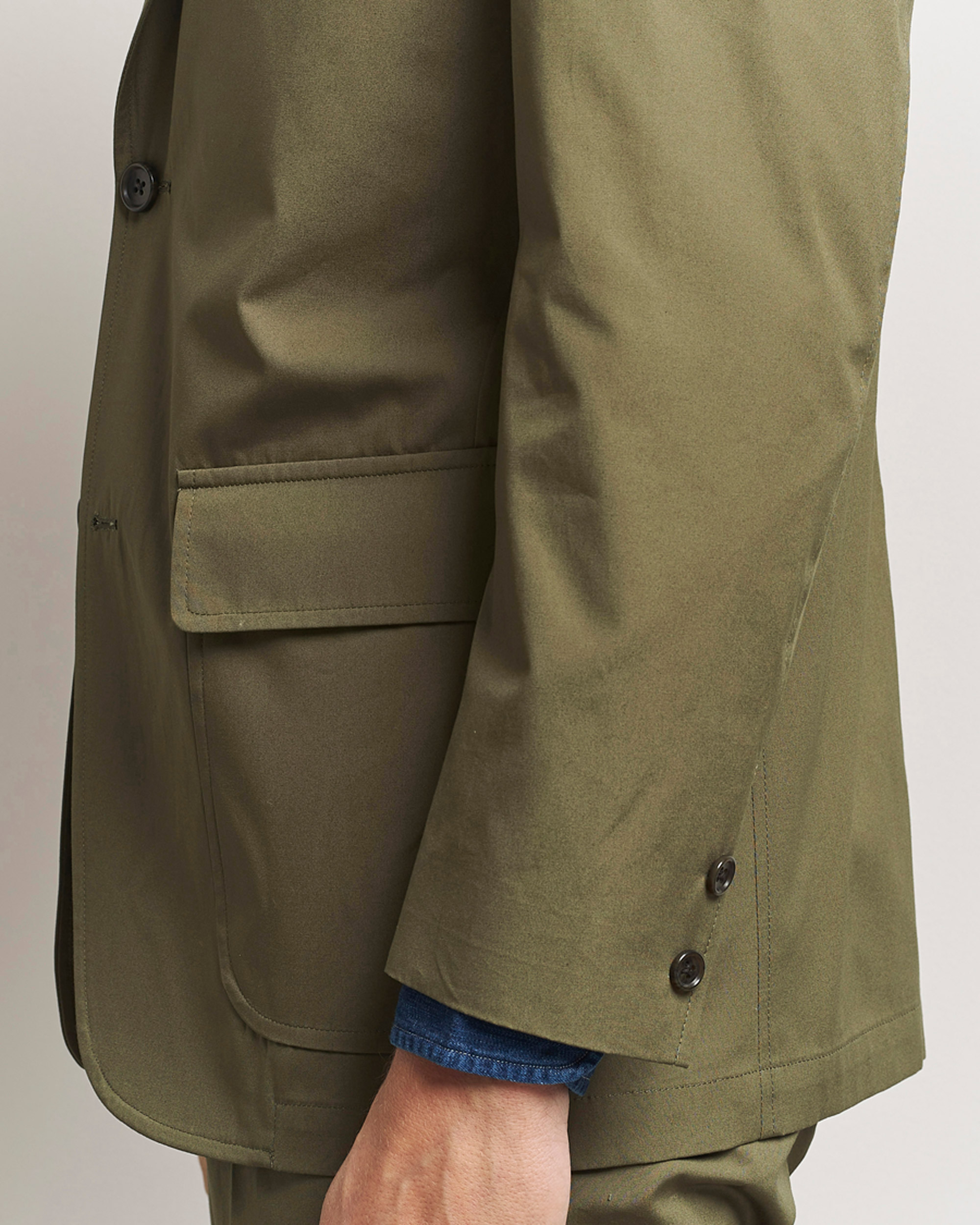 Heren | Blazers | Kamakura Shirts | Cotton Ivy Jacket Olive