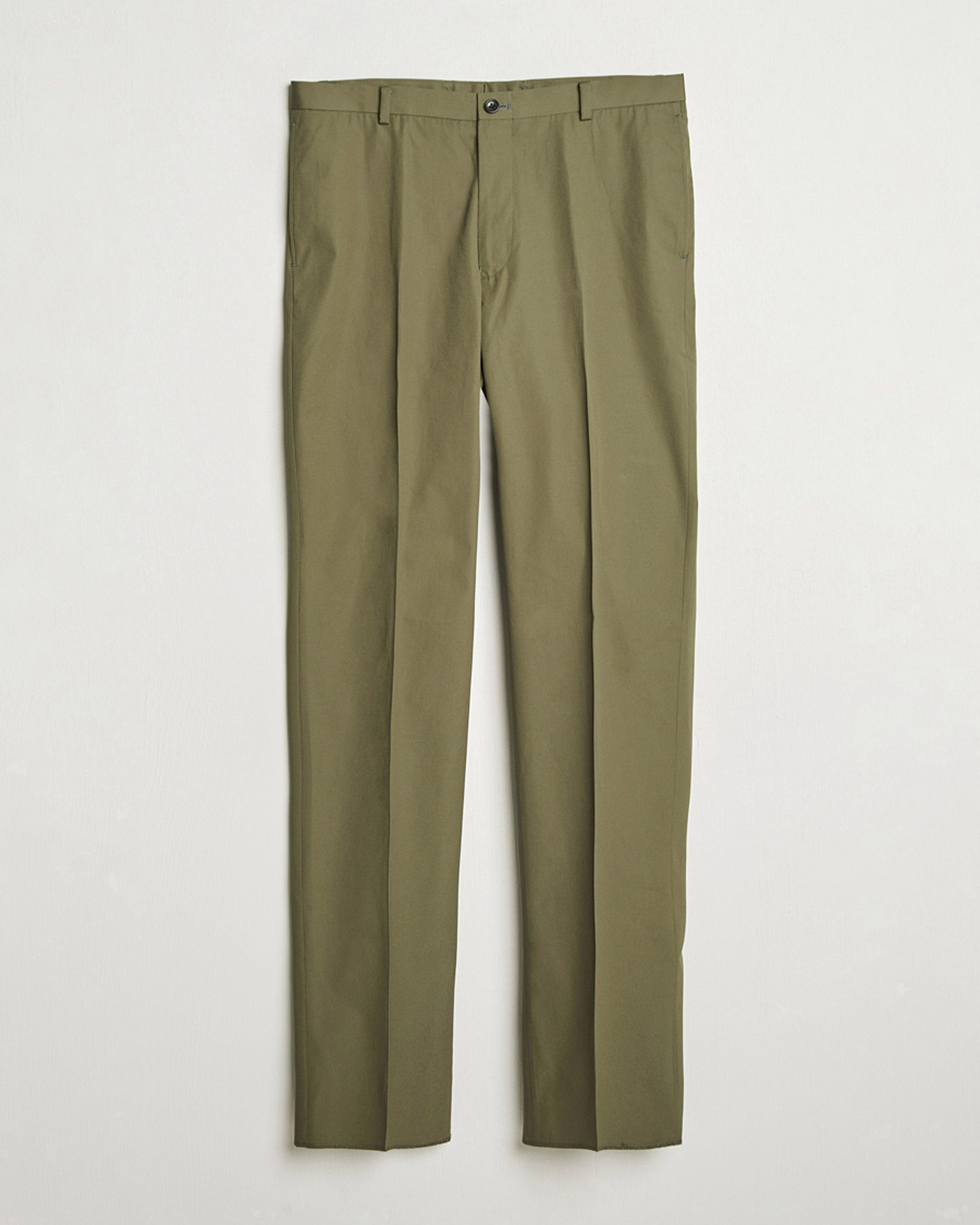 Heren | Broeken | Kamakura Shirts | Cotton Ivy Trousers Olive