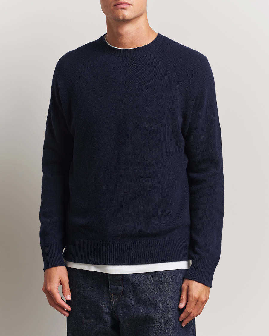 Heren | Truien | Jil Sander | Wool/Cashmere Round Neck Sweater Navy