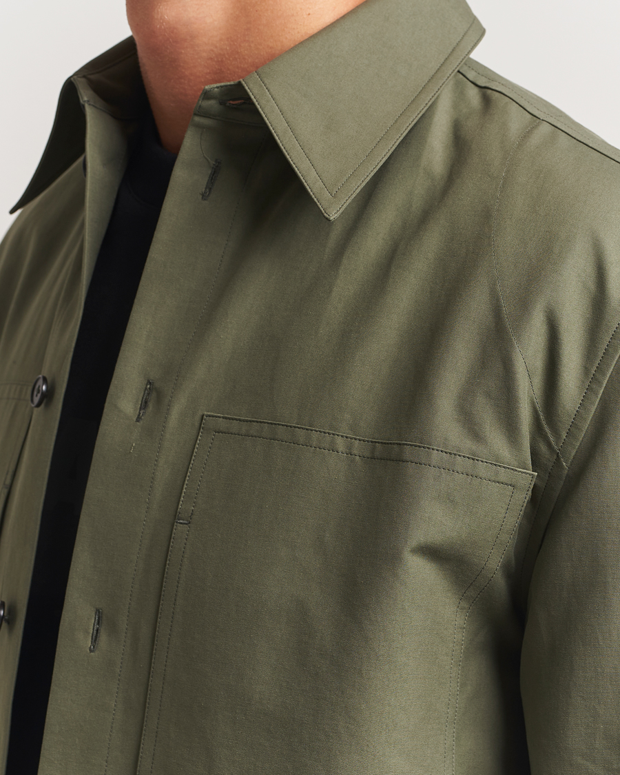 Heren | Overhemden | Jil Sander | Compact Cotton Overshirt Olive