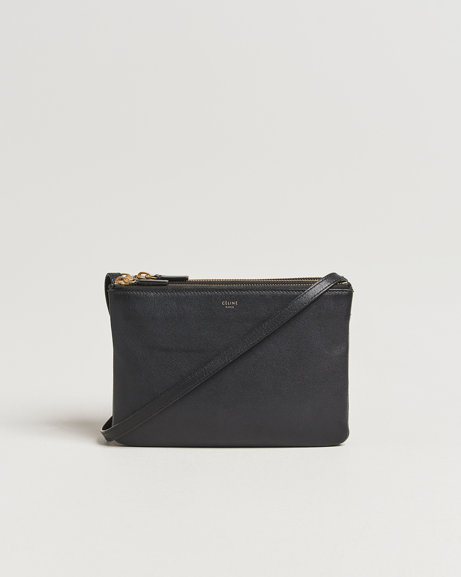 Heren | Gifts for Her | Celine Pre-Owned | Trio Bag Small Leather Black