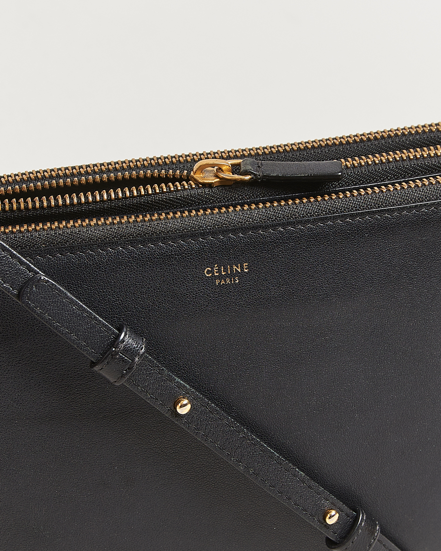 Heren | Gifts for Her | Celine Pre-Owned | Trio Bag Small Leather Black