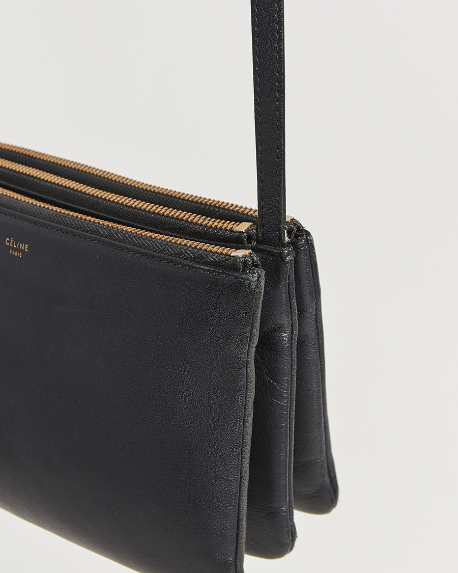 Heren | Gifts for Her | Celine Pre-Owned | Trio Bag Small Leather Black