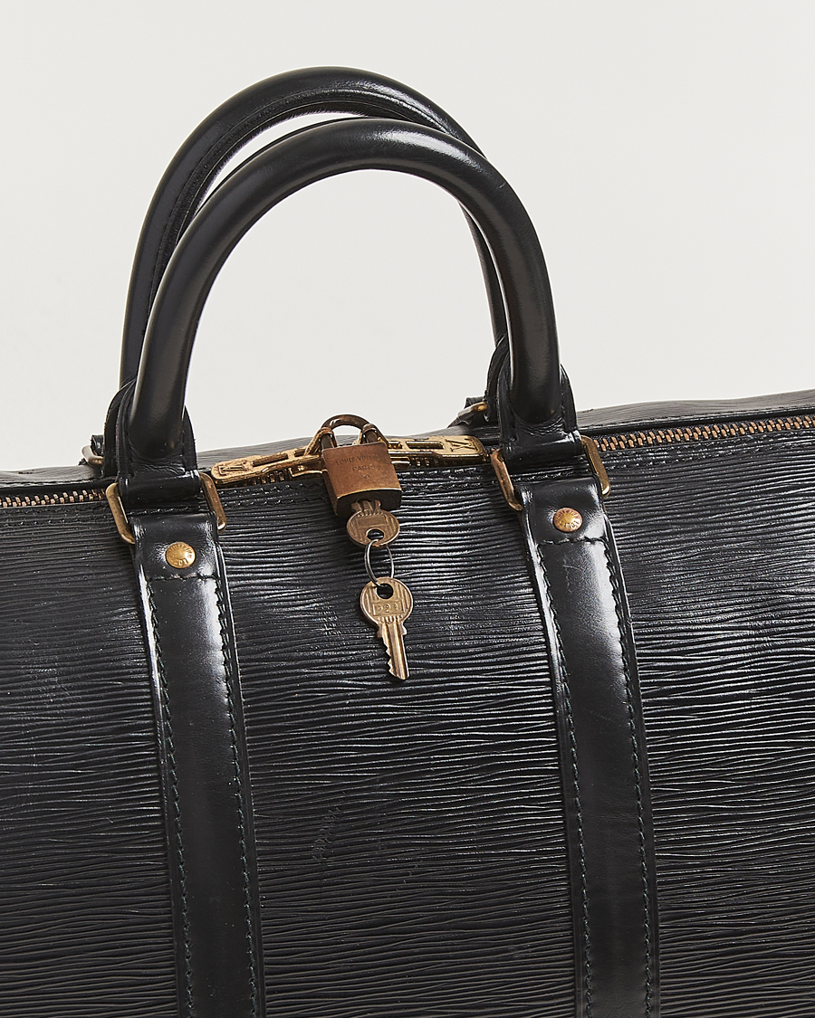 Heren | Pre-Owned & Vintage Bags | Louis Vuitton Pre-Owned | Keepall 45 Epi Leather Black