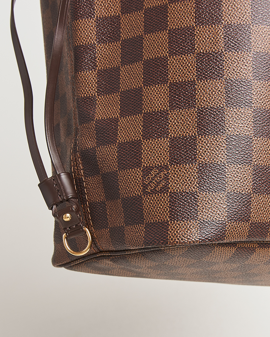 Heren | Pre-Owned & Vintage Bags | Louis Vuitton Pre-Owned | Neverfull MM Damier Ebene
