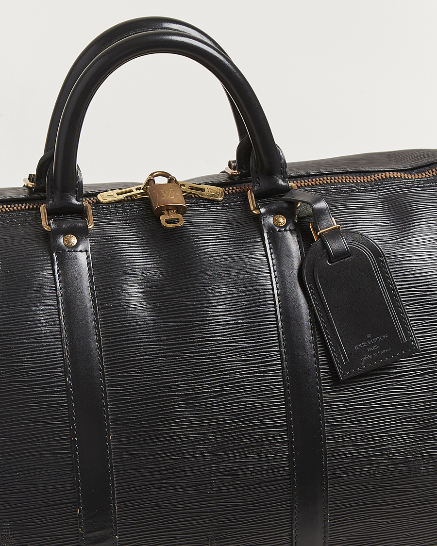 Heren | Pre-Owned & Vintage Bags | Louis Vuitton Pre-Owned | Keepall 55 Epi Leather Black
