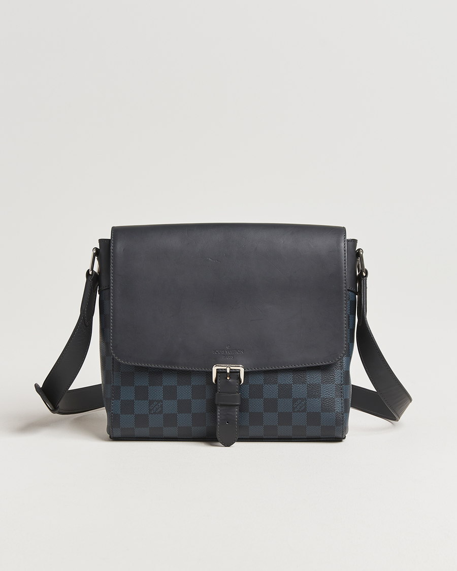 Heren | Pre-Owned & Vintage Bags | Louis Vuitton Pre-Owned | Newport Messenger PM Damier Cobalt