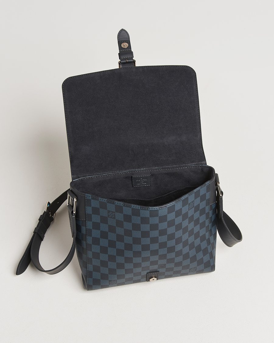 Heren | Pre-Owned & Vintage Bags | Louis Vuitton Pre-Owned | Newport Messenger PM Damier Cobalt