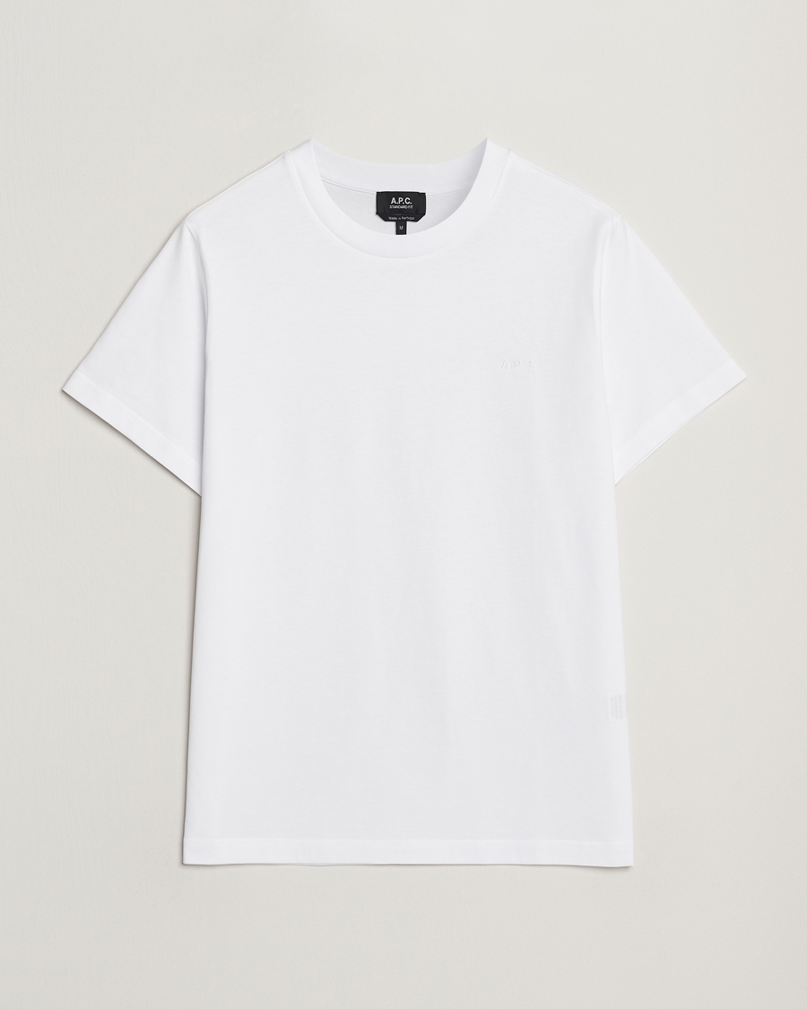 Heren | T-shirts | A.P.C. | Embroidered APC T-Shirt White