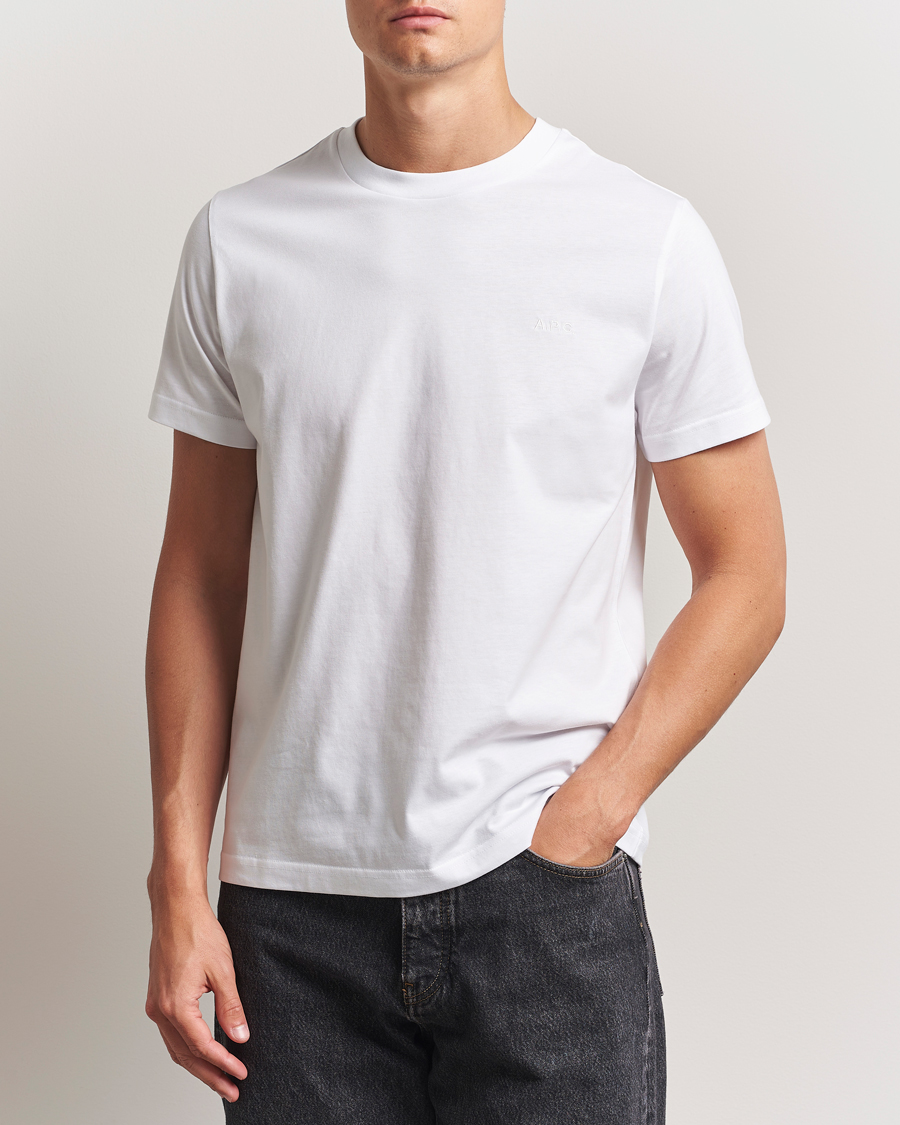 Heren | T-shirts | A.P.C. | Embroidered APC T-Shirt White