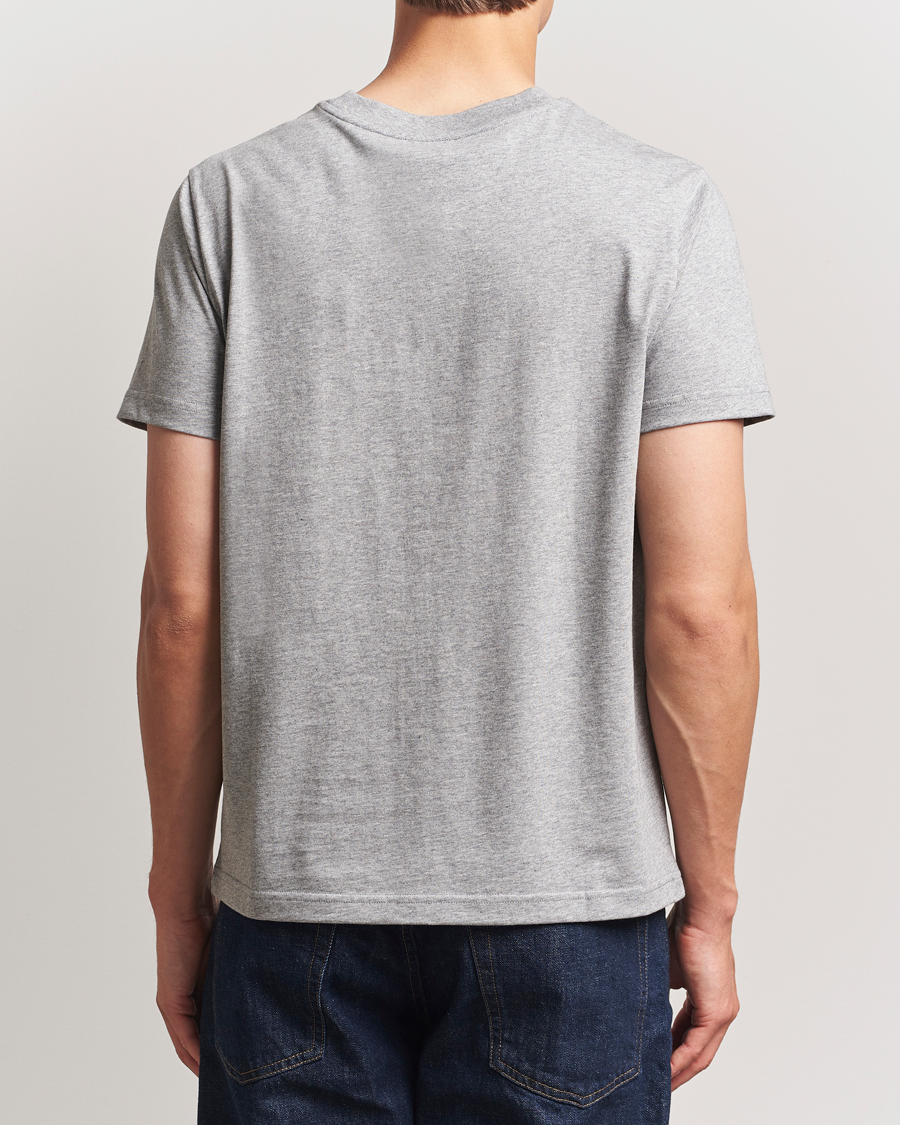 Heren | T-shirts | A.P.C. | Embroidered APC T-Shirt Heather Grey