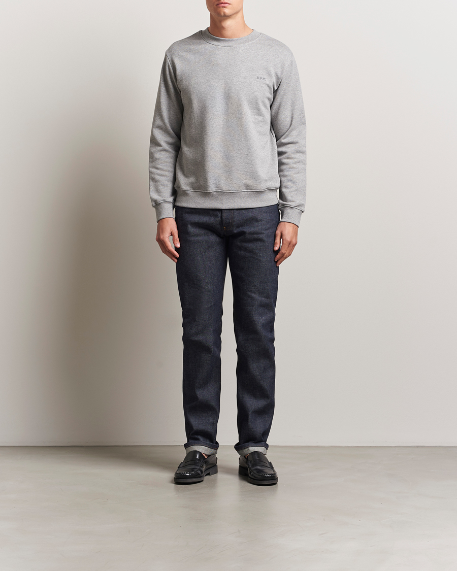 Heren | Truien | A.P.C. | Embroidered APC Sweatshirt Heather Grey