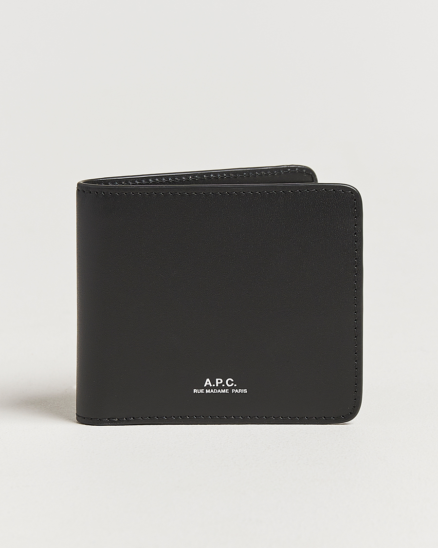 Heren | Portemonnees | A.P.C. | Leather Wallet Black