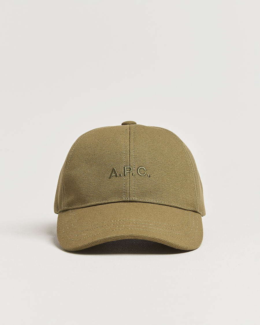 Heren | Hoeden en petten | A.P.C. | Charlie Baseball Cap Khaki Green