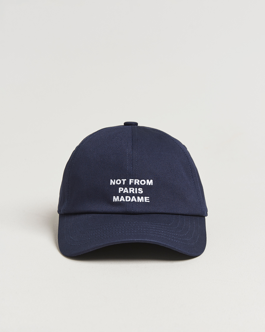 Heren | Hoeden en petten | Drôle de Monsieur | Slogan Baseball Cap Navy