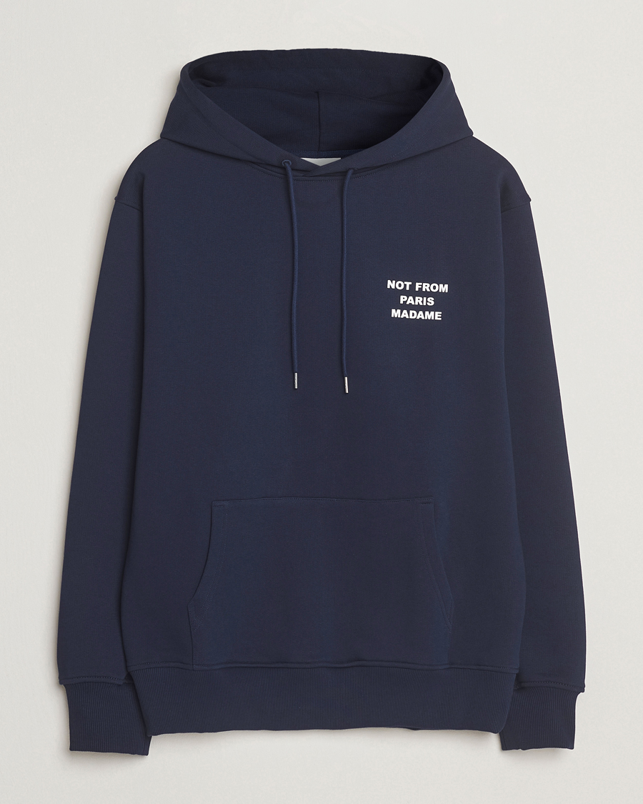 Heren | Truien | Drôle de Monsieur | Slogan Hoodie Navy