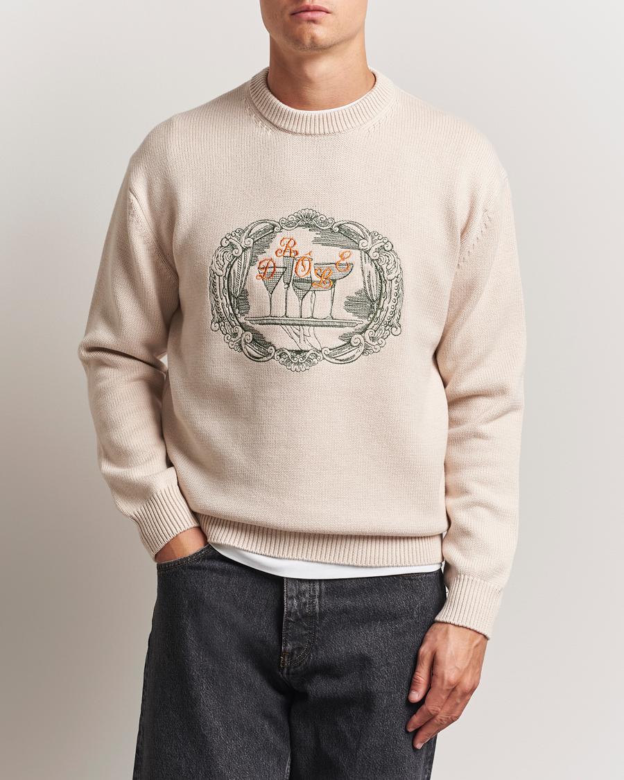 Heren | Truien | Drôle de Monsieur | Plateau Knitted Sweater Natural Beige