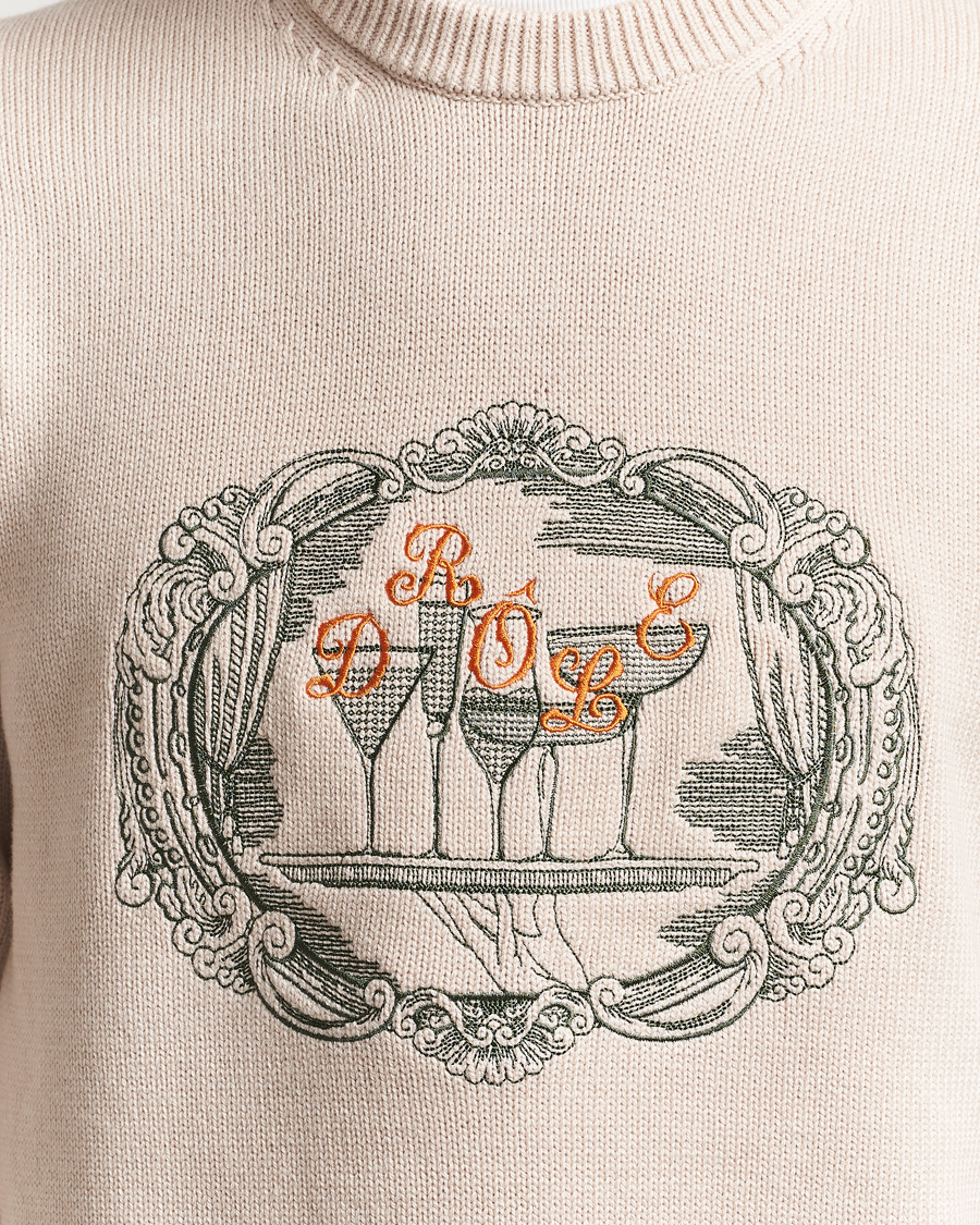 Heren | Truien | Drôle de Monsieur | Plateau Knitted Sweater Natural Beige