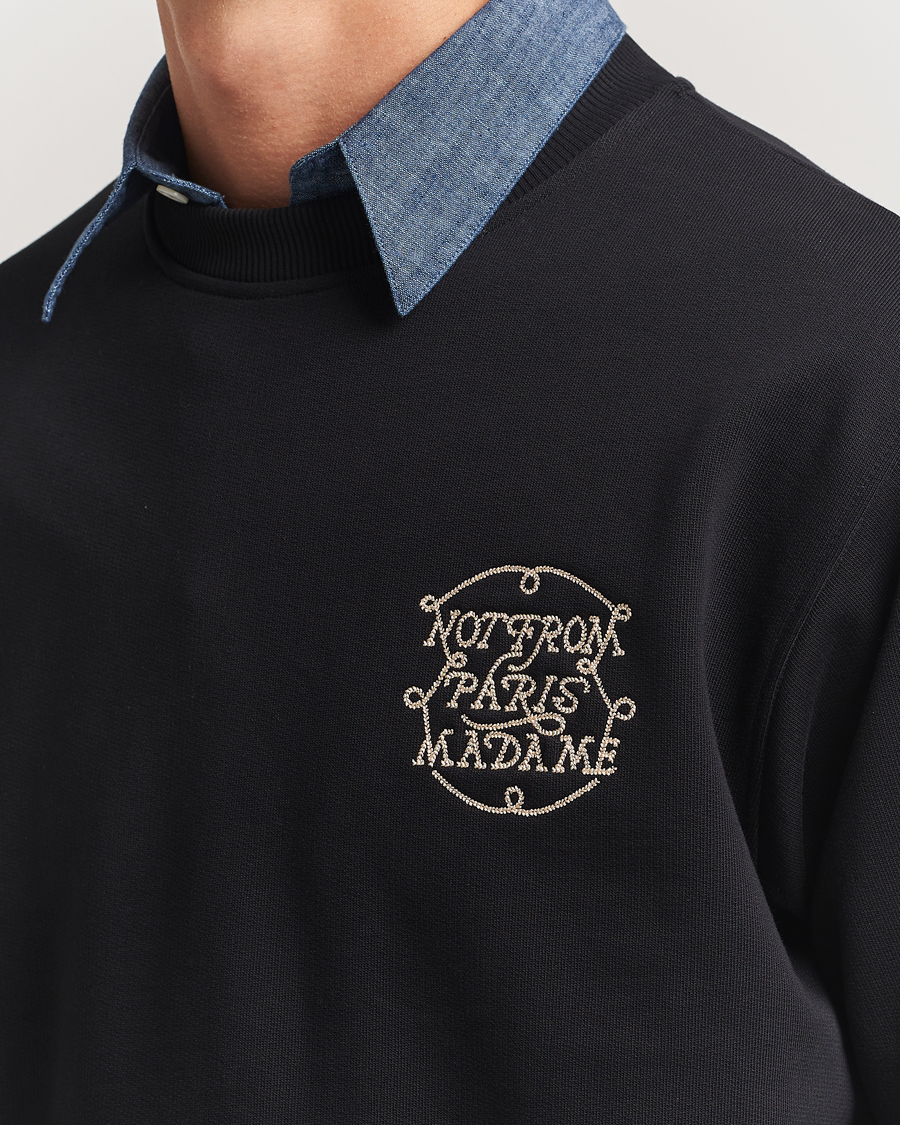 Heren | Truien | Drôle de Monsieur | Slogan Tresses Sweatshirt Black
