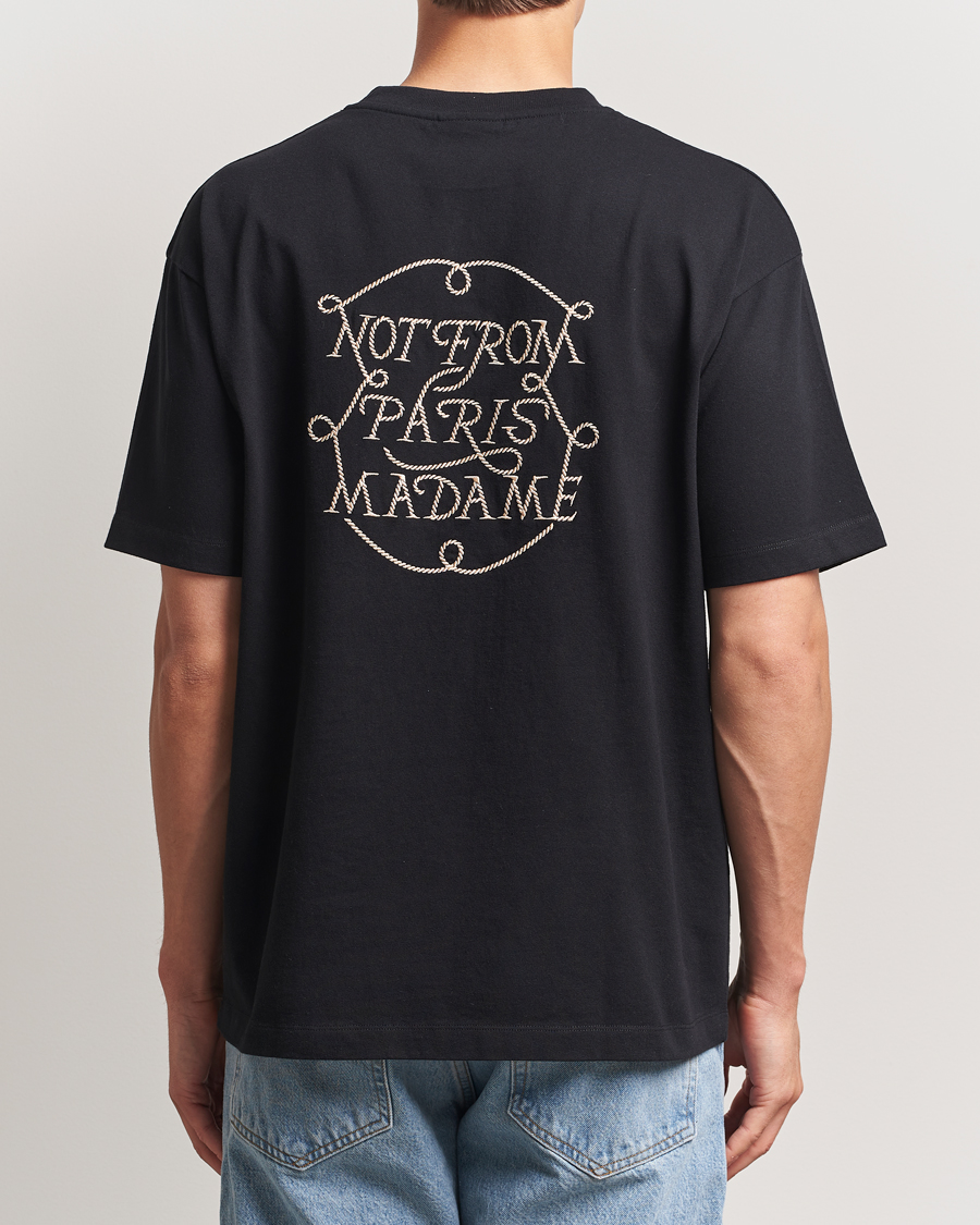 Heren | T-shirts | Drôle de Monsieur | Slogan Tresses T-Shirt Black
